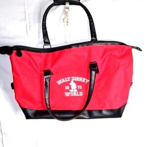 Vintage Disney World 1971 Beach Bag/Tote Red and Black Collectable